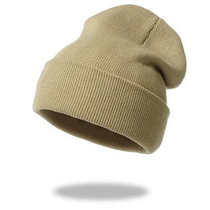 Winter Hats for Women Men Beanies Knitted Hat Girls Autumn Female Caps Bonnet Unisex Warm Solid Beanie Hat Brand Dropshipping